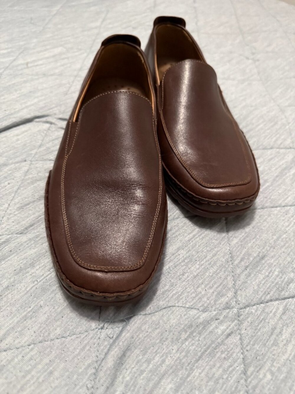 Mens Memphisto Edif Slip On Loafers Brown 10.5